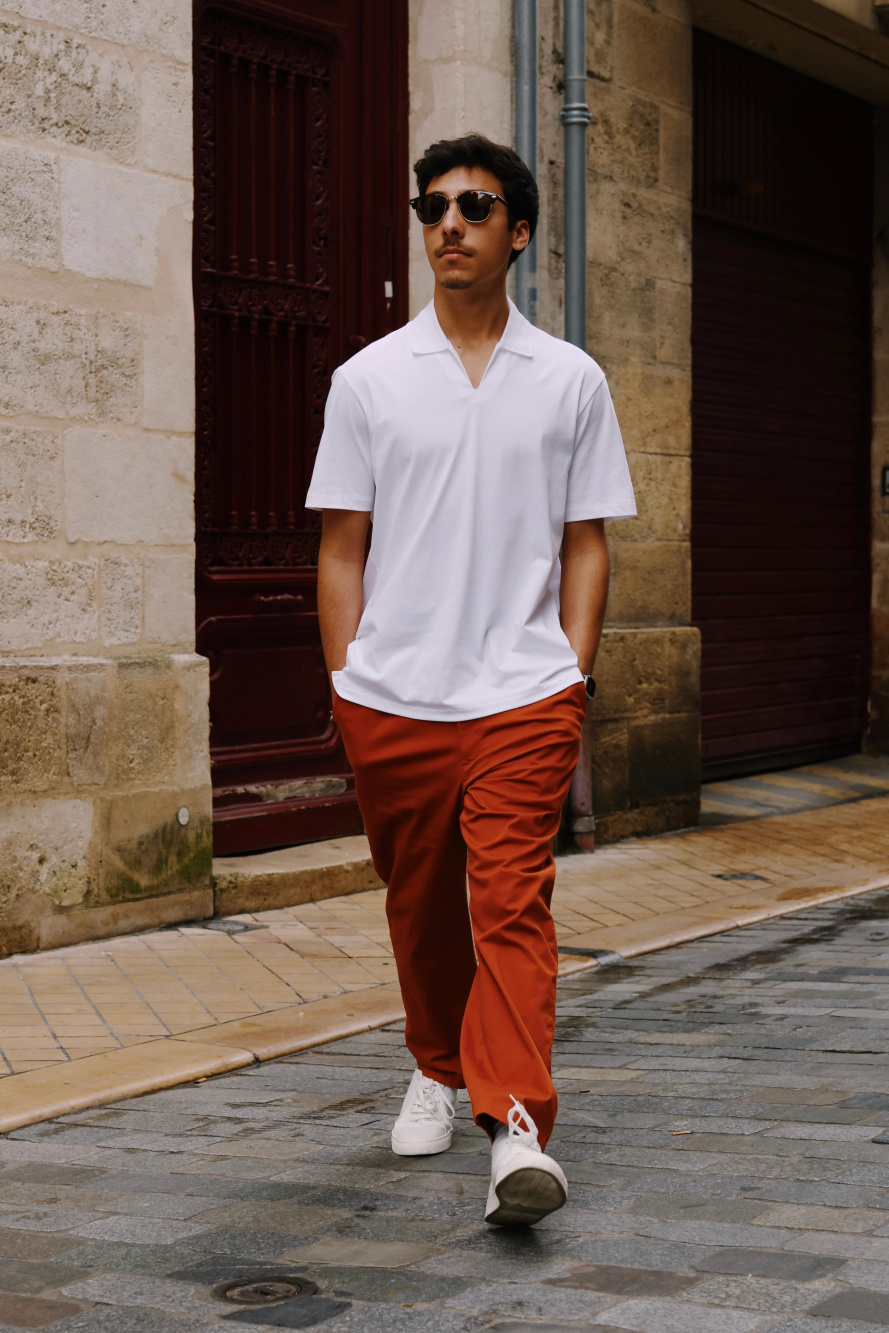 Check styling ideas for「AIRISM SHORT SLEEVE SKIPPER POLO SHIRT