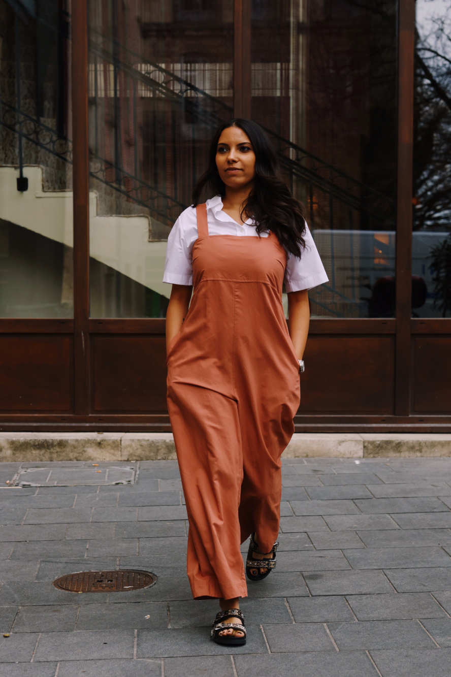 Linen cheap jumpsuit uniqlo