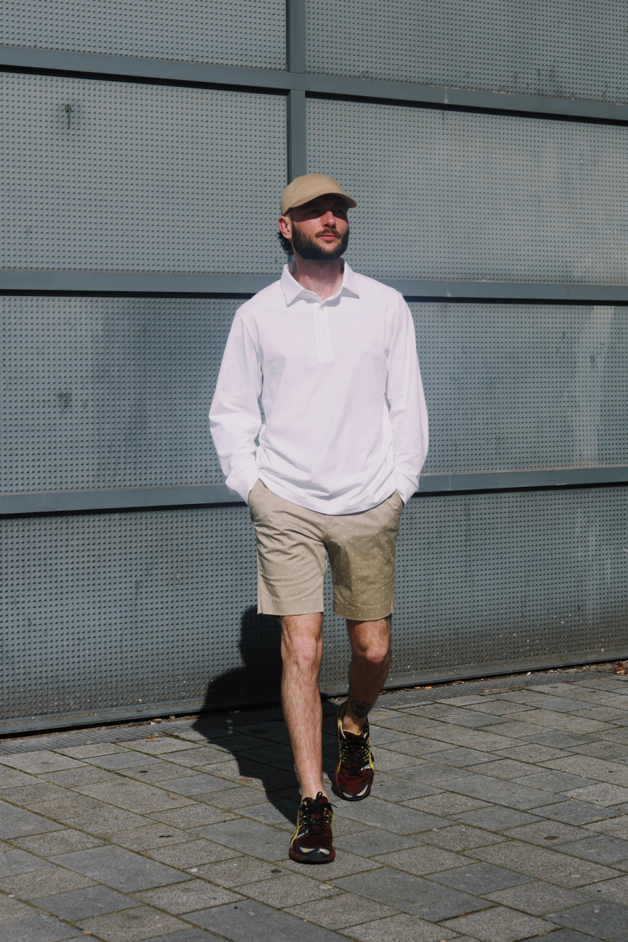 Check styling ideas for「Jersey Over Shirt Jacket、Supima® Cotton Crew Neck  Short-Sleeve T-Shirt」