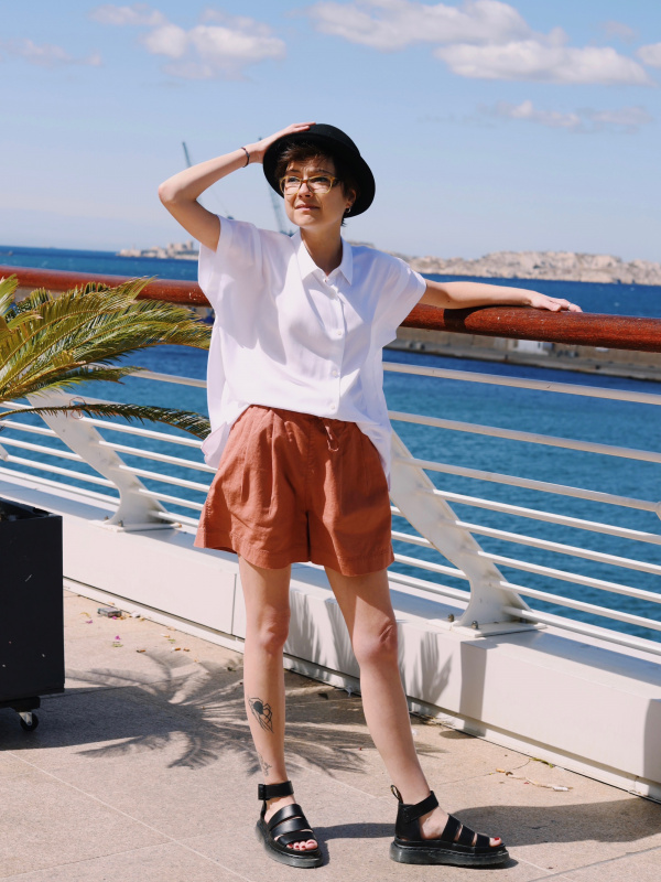 WOMEN'S LINEN COTTON SHORTS