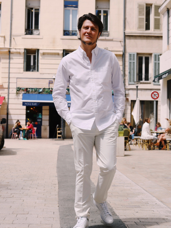 Uniqlo white 2025 dress shirt