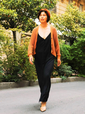 Button Down Camisole Flare Dress | UNIQLO US