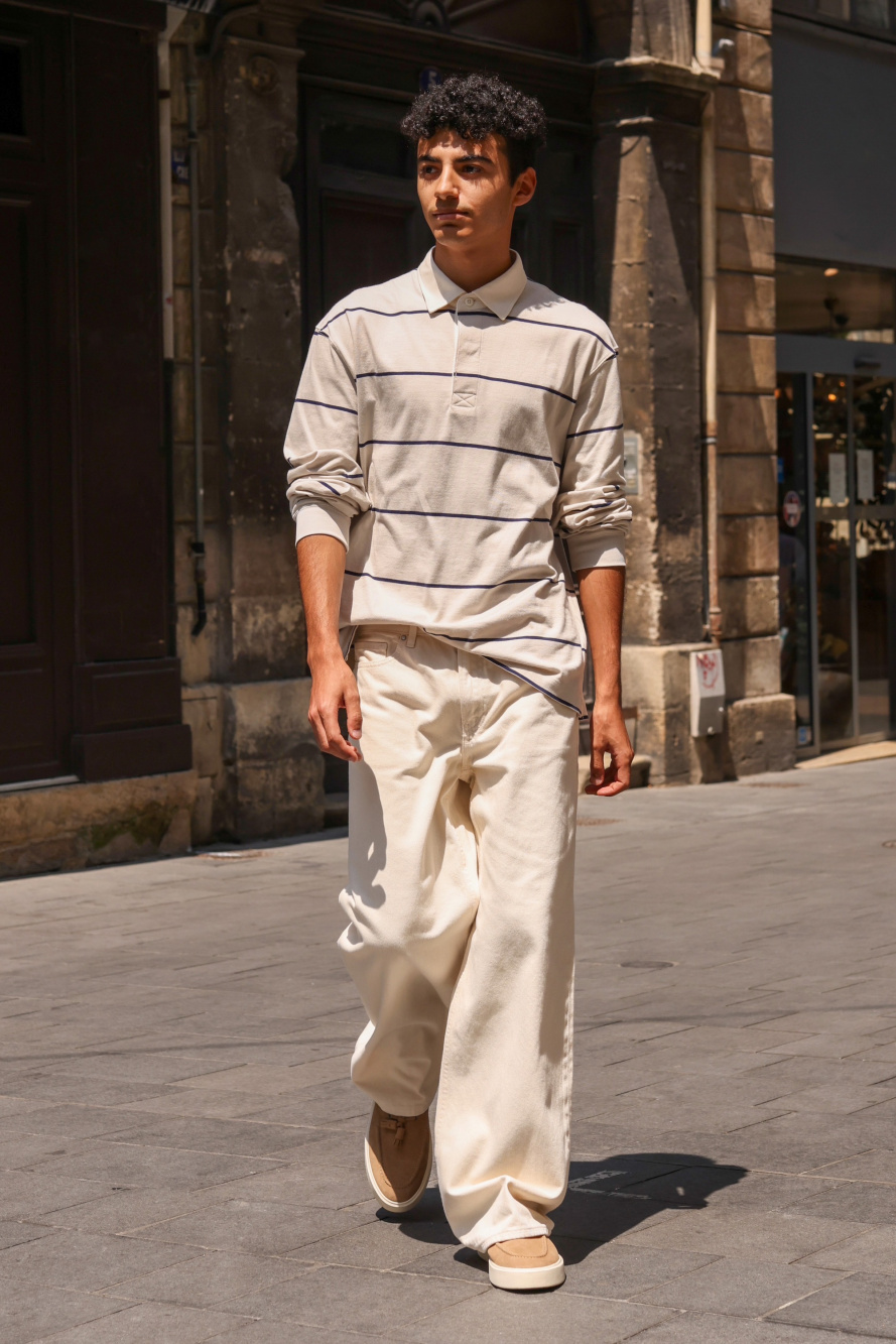 Check styling ideas for「Fleece Jersey Overshirt、Rugger Long-Sleeve Polo  Shirt」