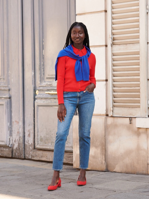 Cu00e1rdigan Polo (canalu00e9, Rayas) Para Mujer ES