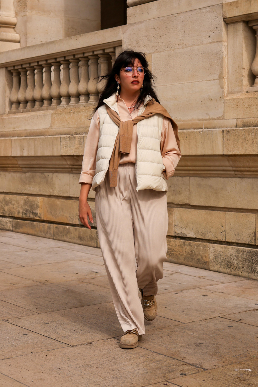 uniqlo satin blouse