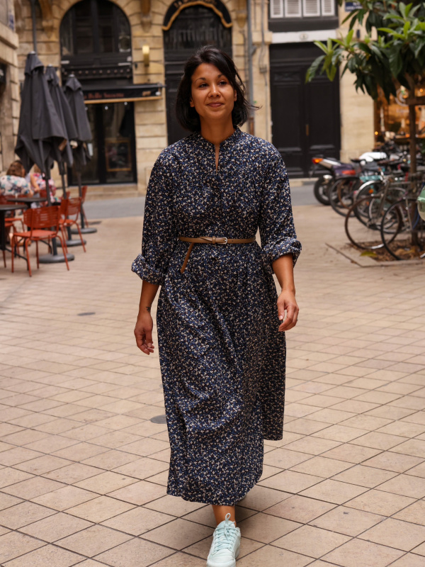 WOMEN'S INES DE LA FRESSANGE COTTON TWILL VOLUME SLEEVE LONG