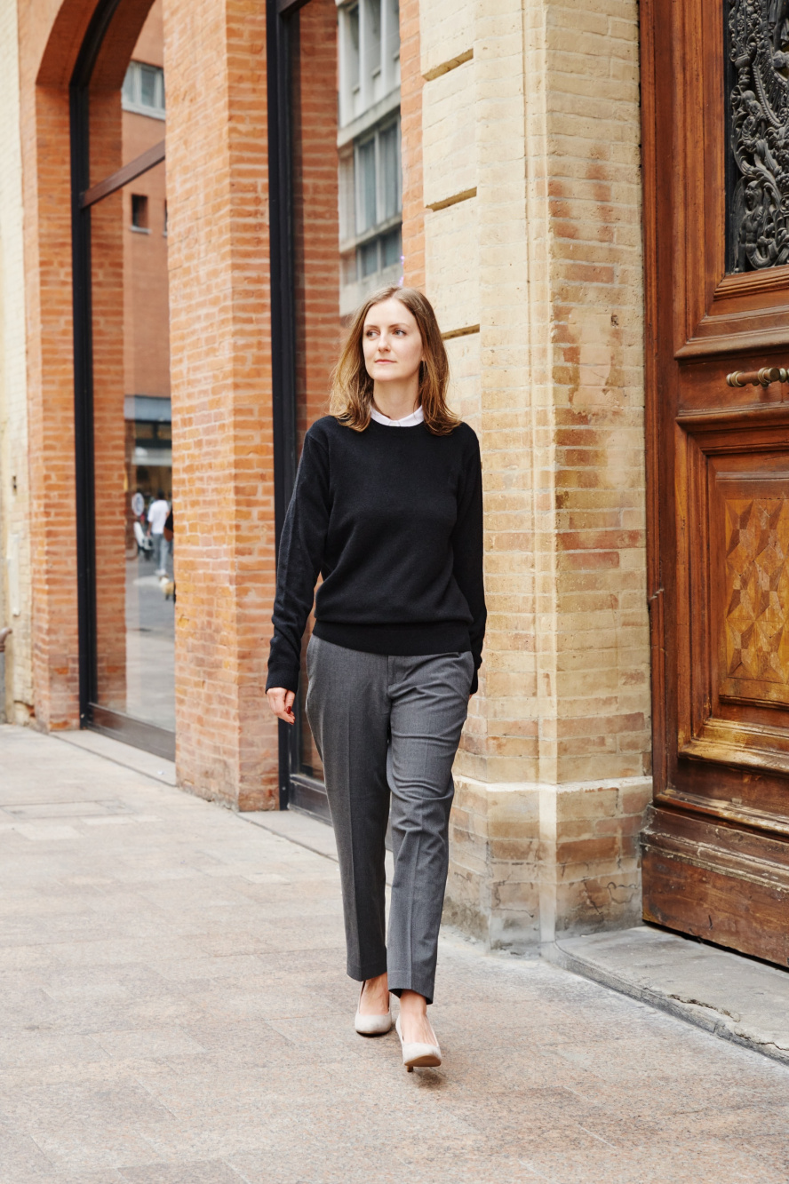 Check styling ideas for「Extra Fine Merino Ribbed Turtleneck Long