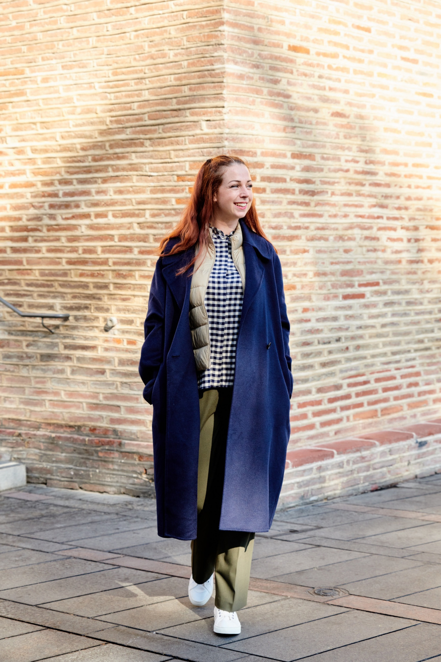 Uniqlo wool cheap blend wrap coat