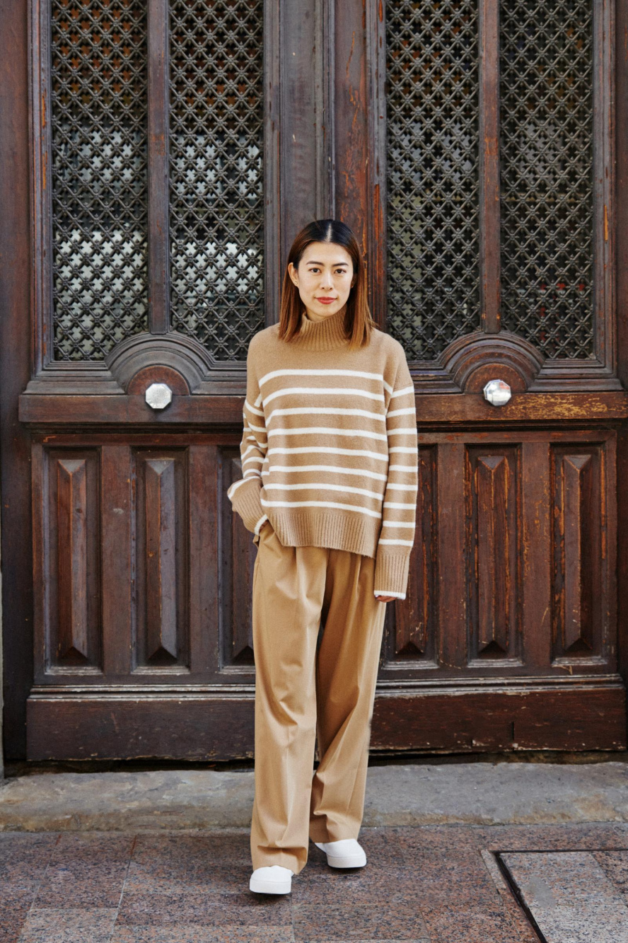 Check styling ideas for「Volume Long Sleeve Blouse、Corduroy