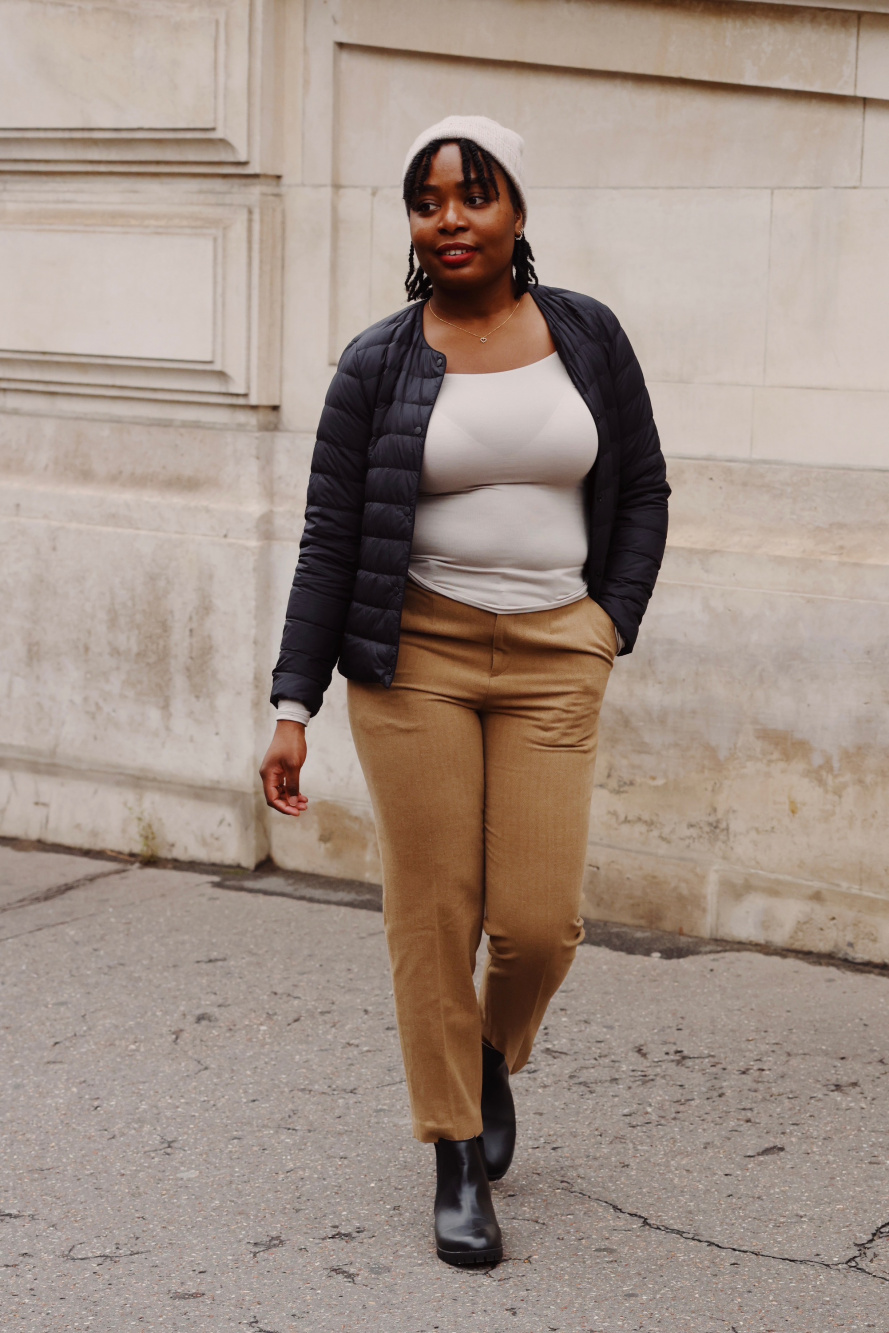 Plus size ankle pants outfits sale