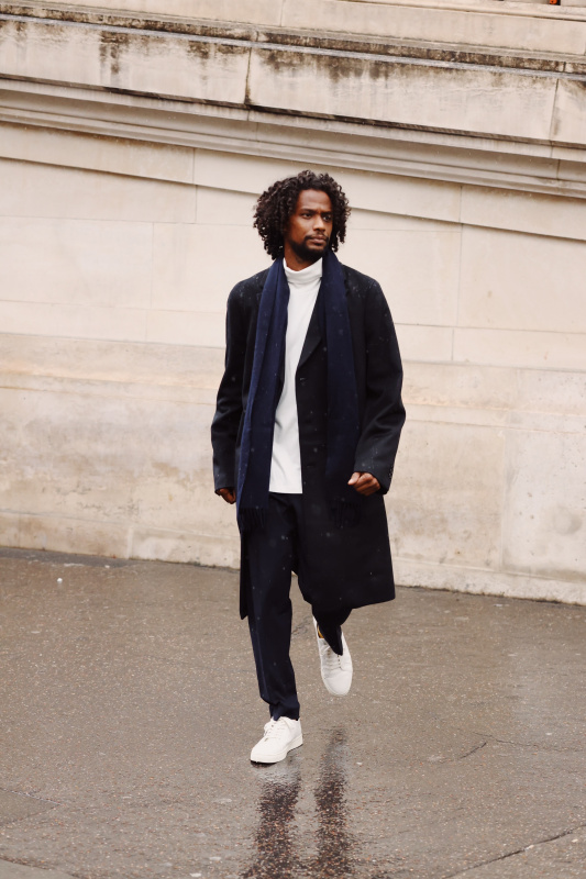 Black coat sale uniqlo