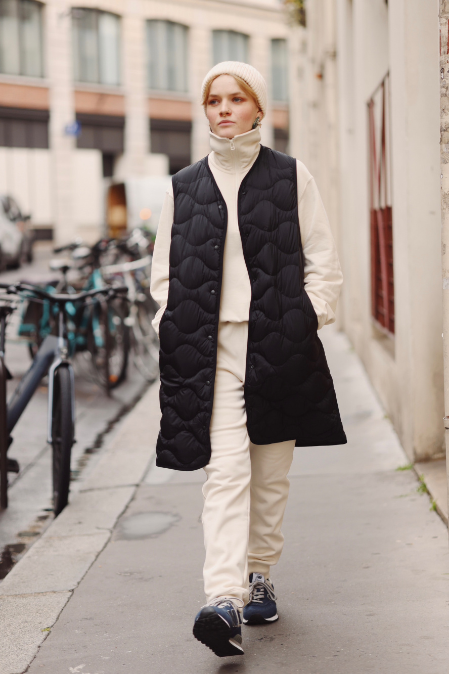 Check styling ideas for「Sweatpants、Fluffy Yarn Fleece Full-Zip