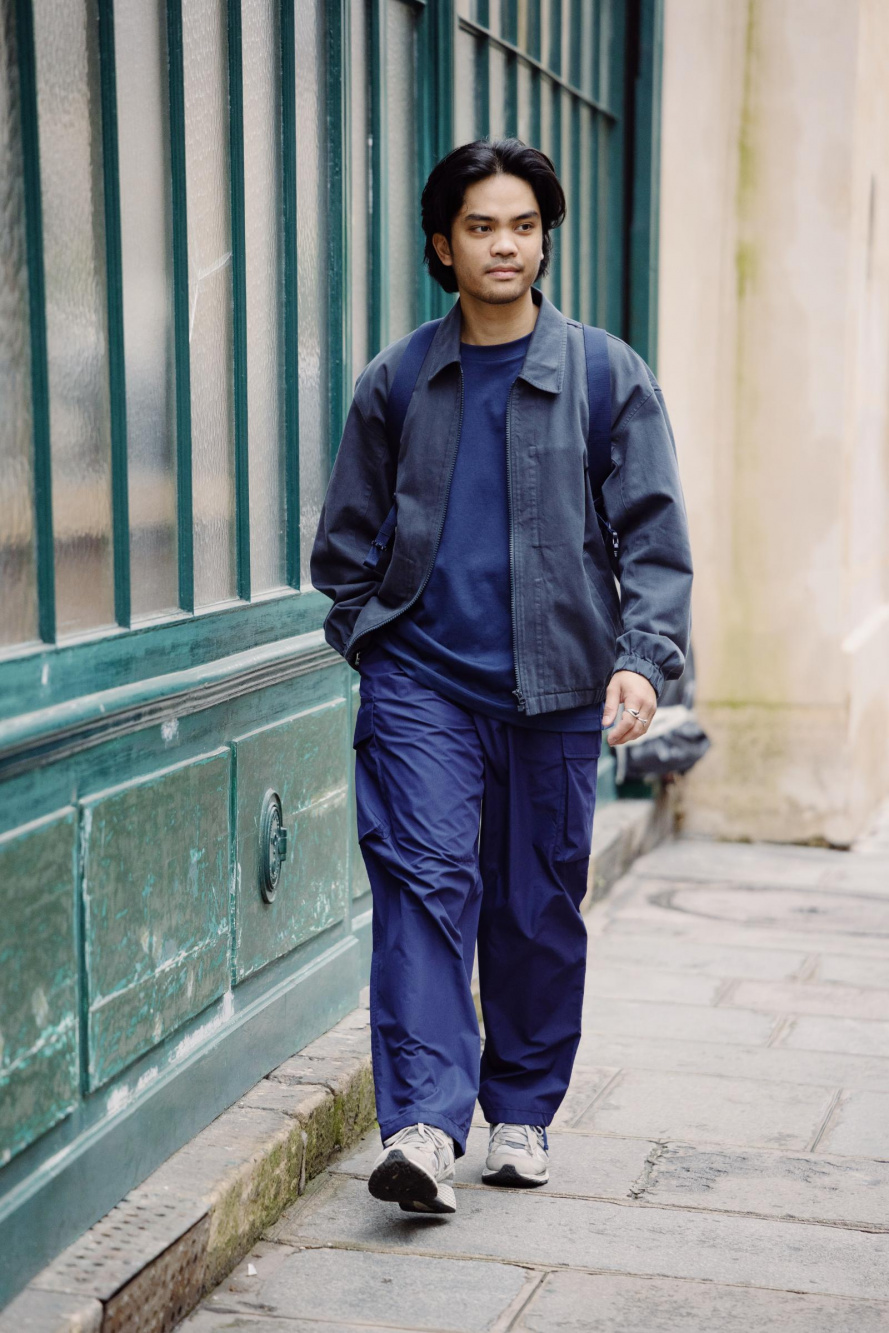 Check styling ideas for「Cargo Jogger Pants、HEATTECH Checked Scarf」