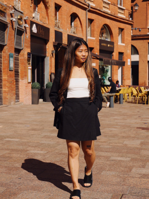 Jupe culotte en Lin Melange pour Femme UNIQLO FR