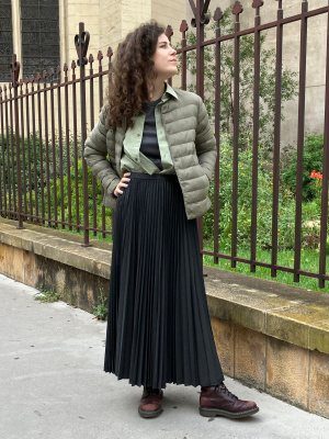 Women s Pleated Long Skirt UNIQLO UK