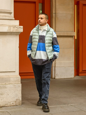 Oversized Rugger Polo Shirt | Striped | UNIQLO US