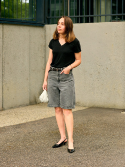 Linen V Neck T-Shirt