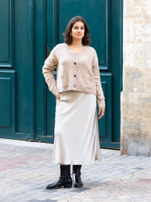 Souffle Yarn Short Cardigan