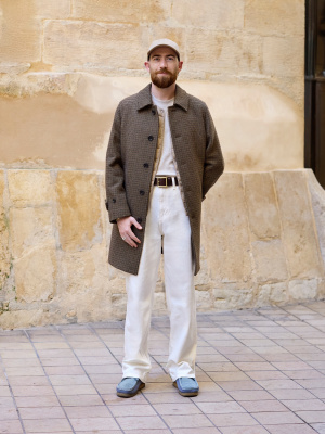 Wide Straight Stretch Jeans