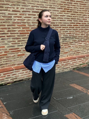 Col roulé 100% cachemire