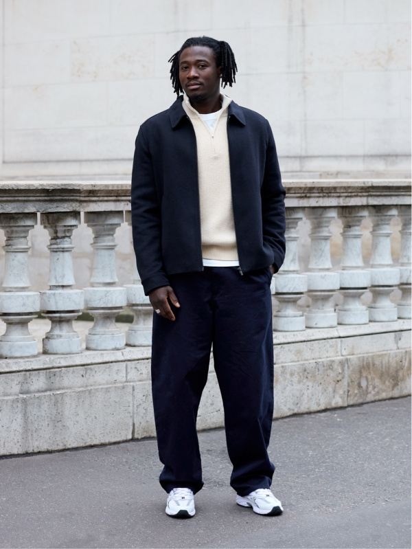 Souffle Yarn Quarter-Zip Sweater(Men's) outfit ideas| UNIQLO US