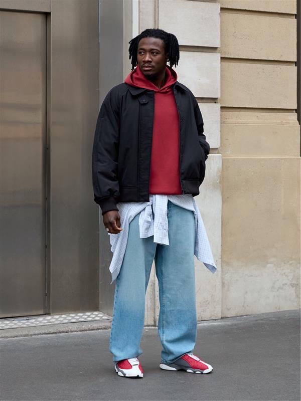 An outfit using Wide Sweatpants and Sweat Oversized Pullover