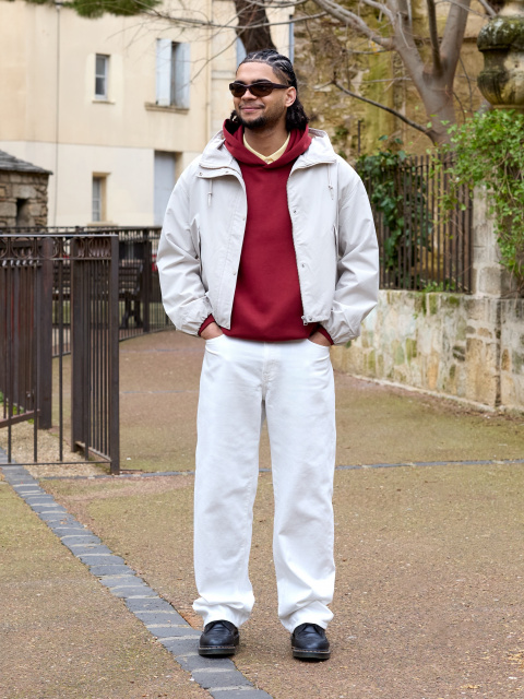 An outfit using Wide Sweatpants and Sweat Oversized Pullover