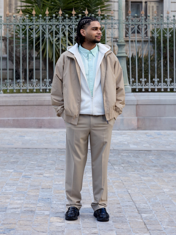 An outfit using Harrington Jacket and Sweat Oversized Full-Zip