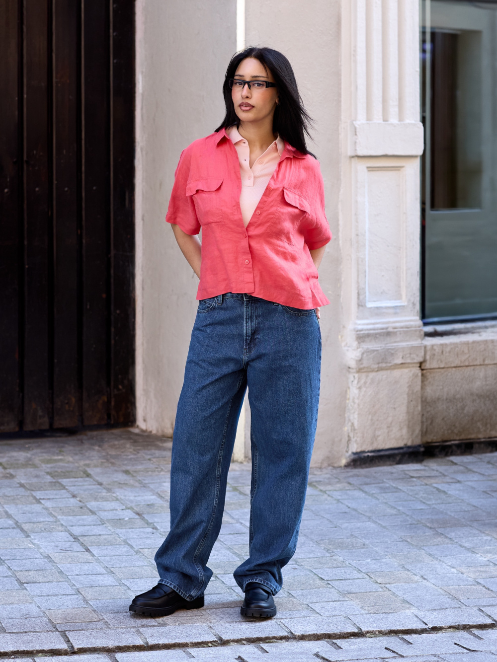 Check styling ideas for「SHIRRING BOAT NECK T-SHIRT | SLEEVELESS