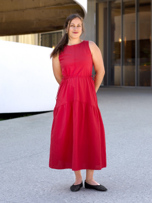 Women's Linen Blend Tiered Dress | UNIQLO US
