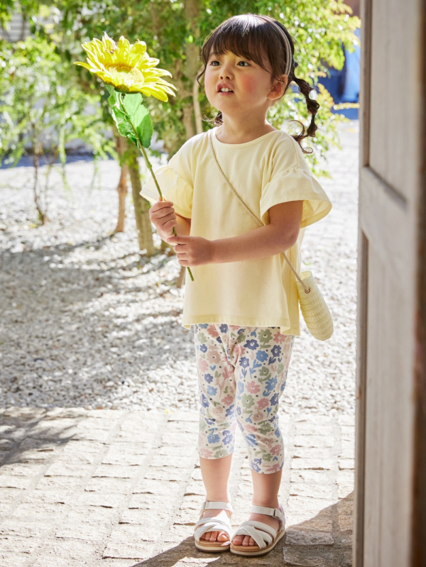 ユニクロ公式 レギンス フラワー 7分丈