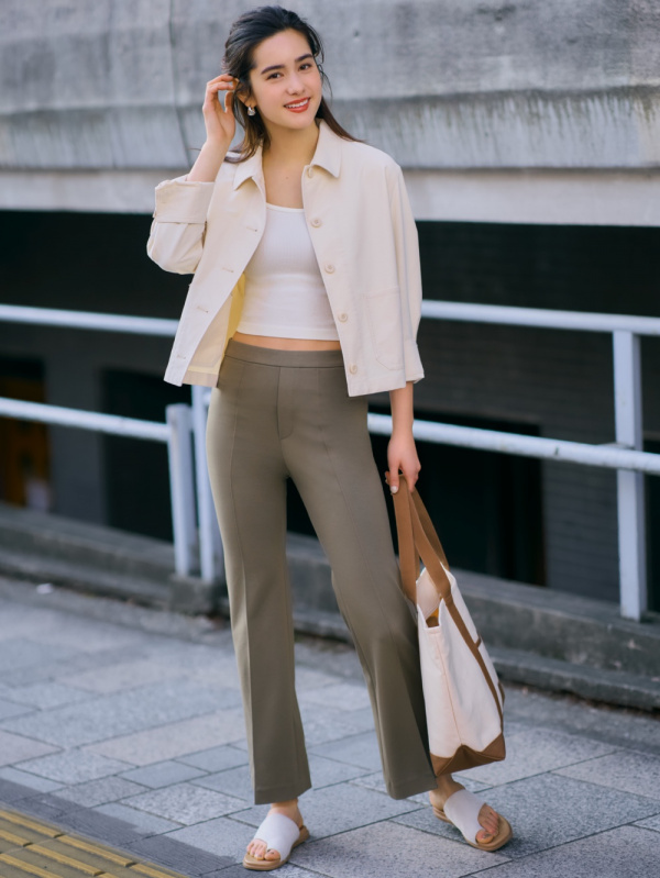 イージーフレアパンツ 丈標準68 70cm Women ユニクロ