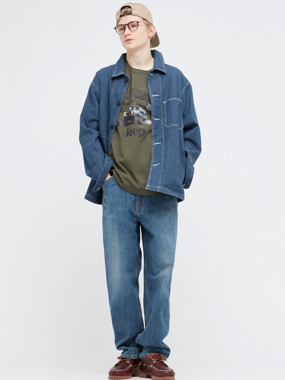 Shop looks for「Denim Work Jacket、Wide-Fit Jeans」| UNIQLO US