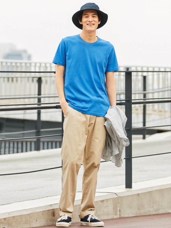 ドライカラークルーネックt 半袖 男女兼用 ユニクロ