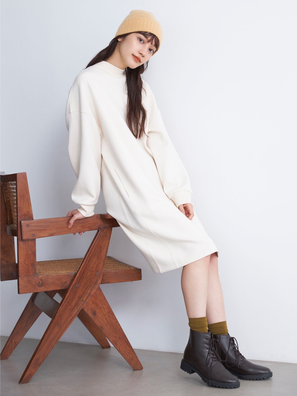 Long Sleeve Cocoon Dress