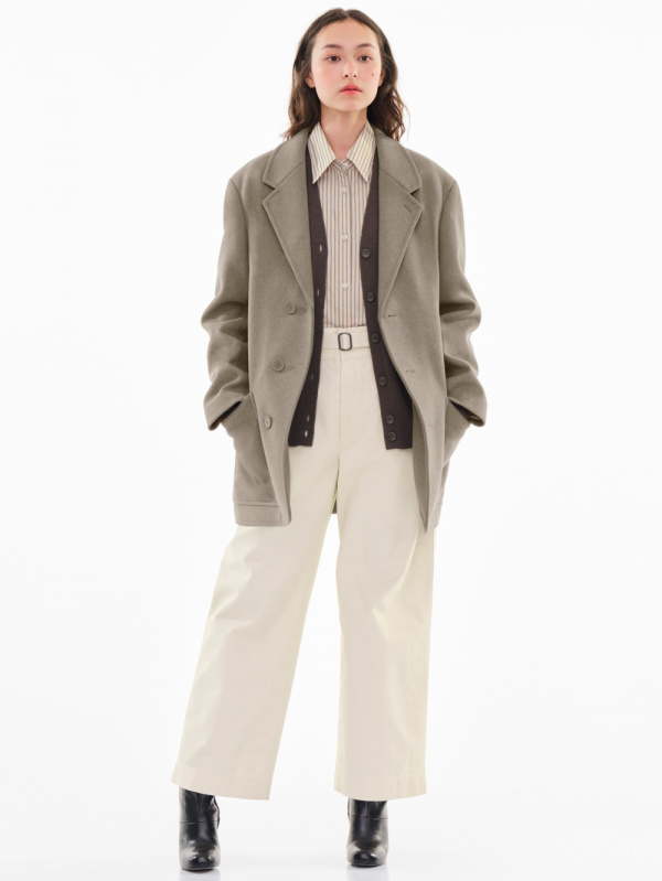 エンフォルド ウールドライギャバストレートコート テーラードコート