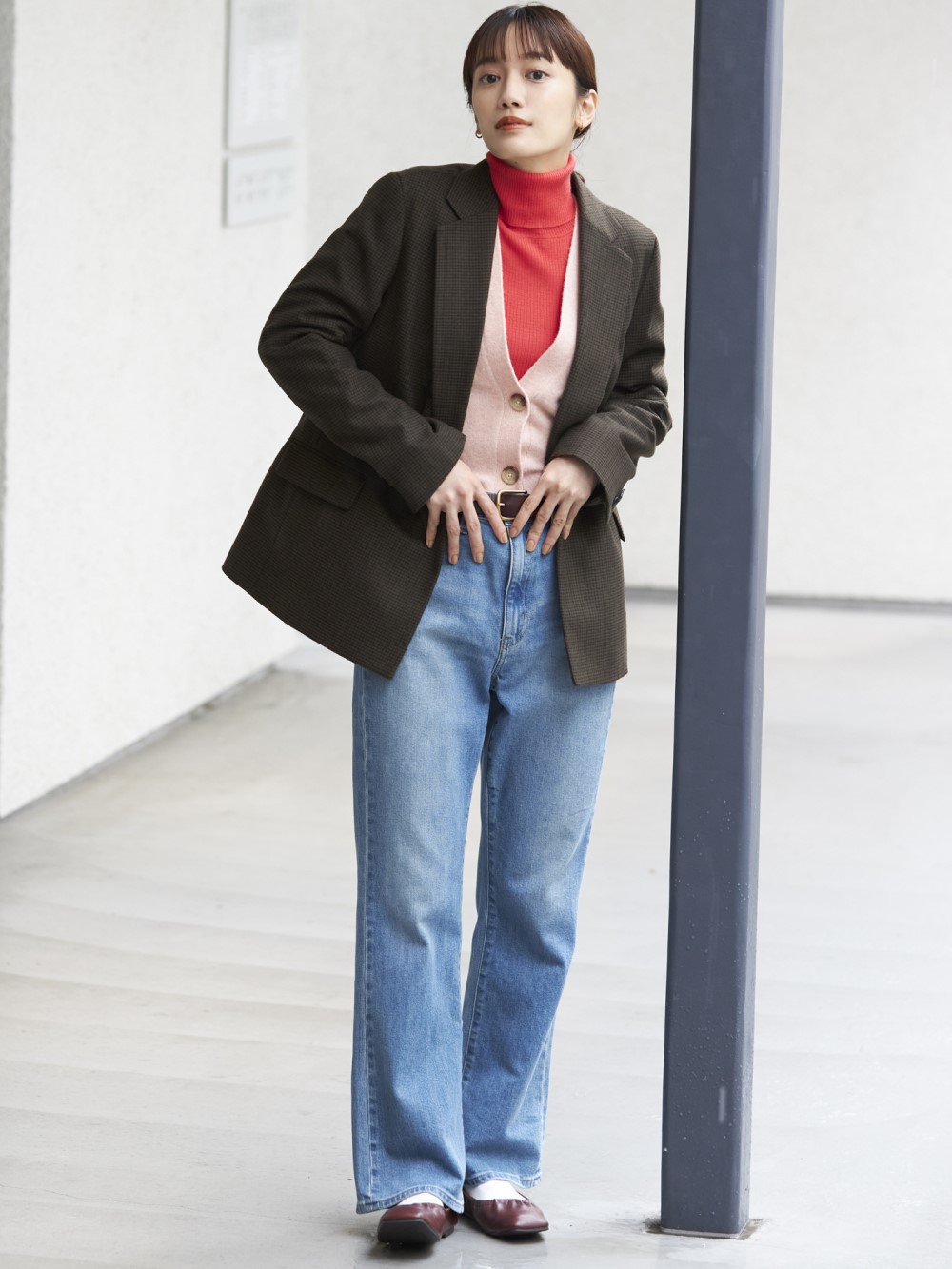 uniqlo drape flared pants
