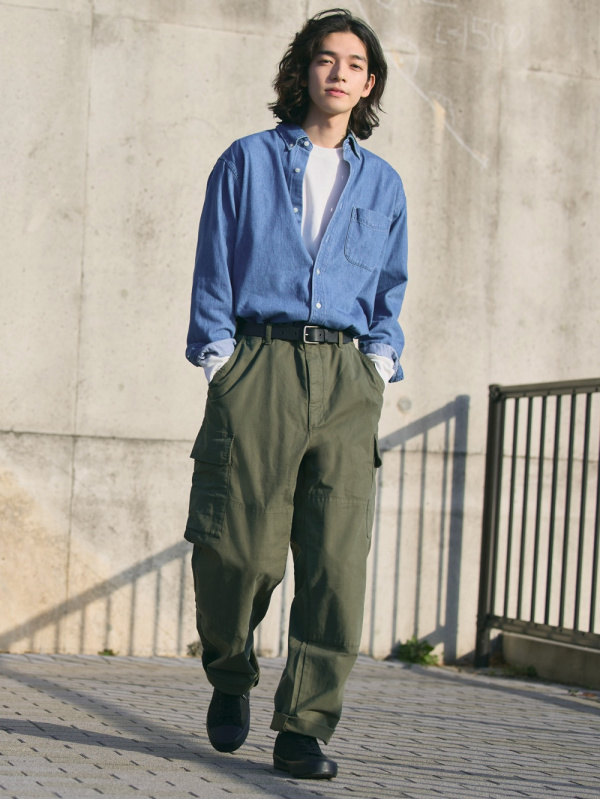 最大69%OFFクーポン UNIQLO メンズ パンツ ズボン ユニクロ グリーン UNIQLO メンズパンツ