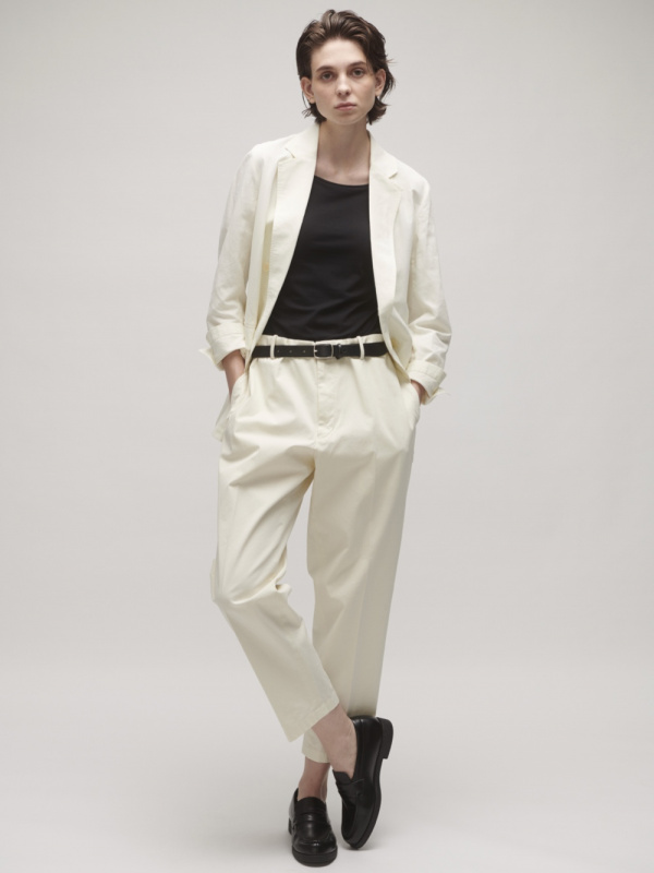 UNIQLO WOMEN LINEN BLEND JACKET Off white UK M RRP £29.90 LN024 EE 03