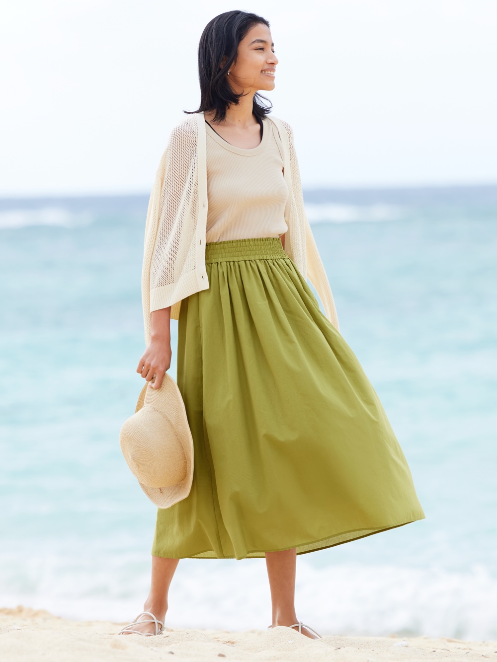 Short flowy outlet skirts uniqlo