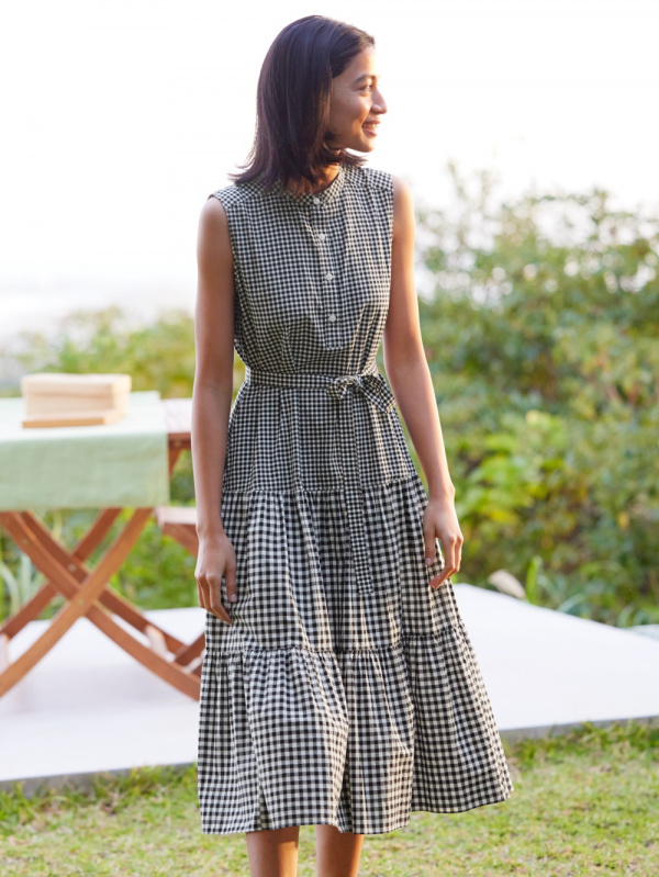 Uniqlo on sale gingham dress