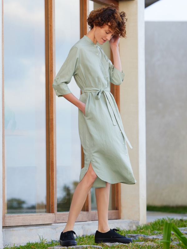 Uniqlo on sale linen dress