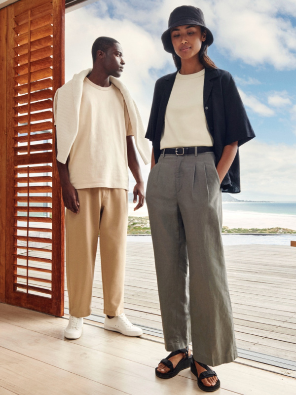 Uniqlo wide leg sale linen pants