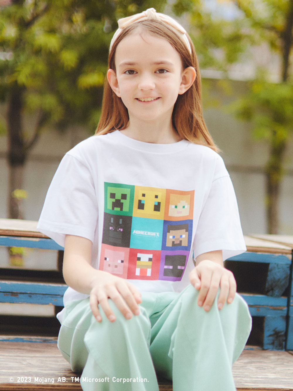 KIDS マインクラフト UT グラフィックTシャツ（半袖）、GIRLS バギー