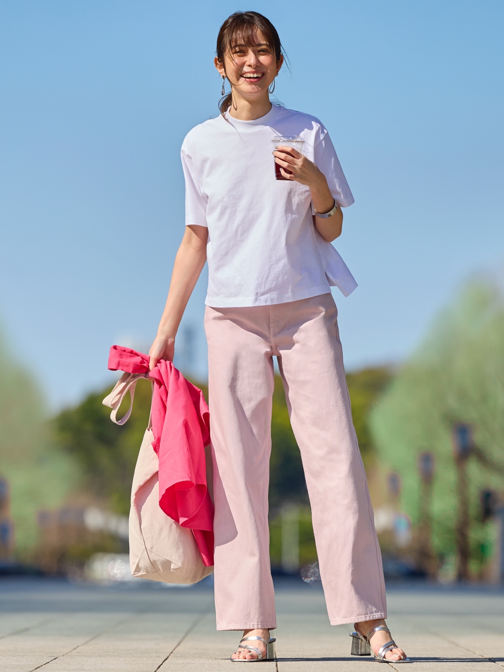 Shop looks for「AIRism Cotton T-Shirt、Linen Blend Pleated Wide