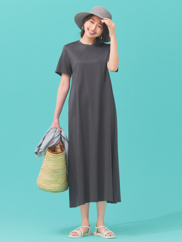 Uniqlo mercerized 2025 cotton dress