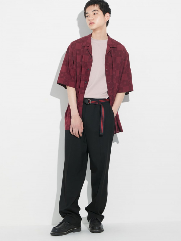 Shochiku Kabuki Open Collar Short-Sleeve Shirt | UNIQLO US