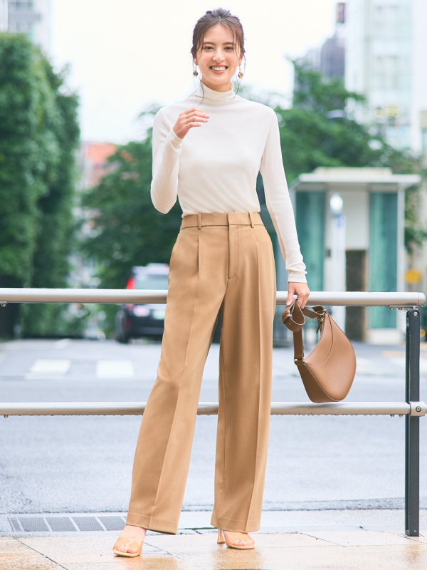 PLEATED WIDE PANTS