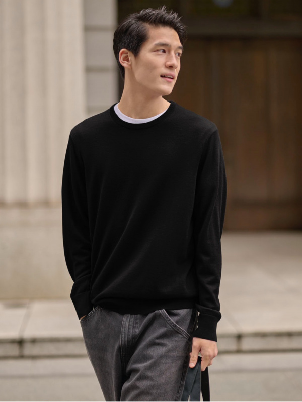 Uniqlo merino store crew neck