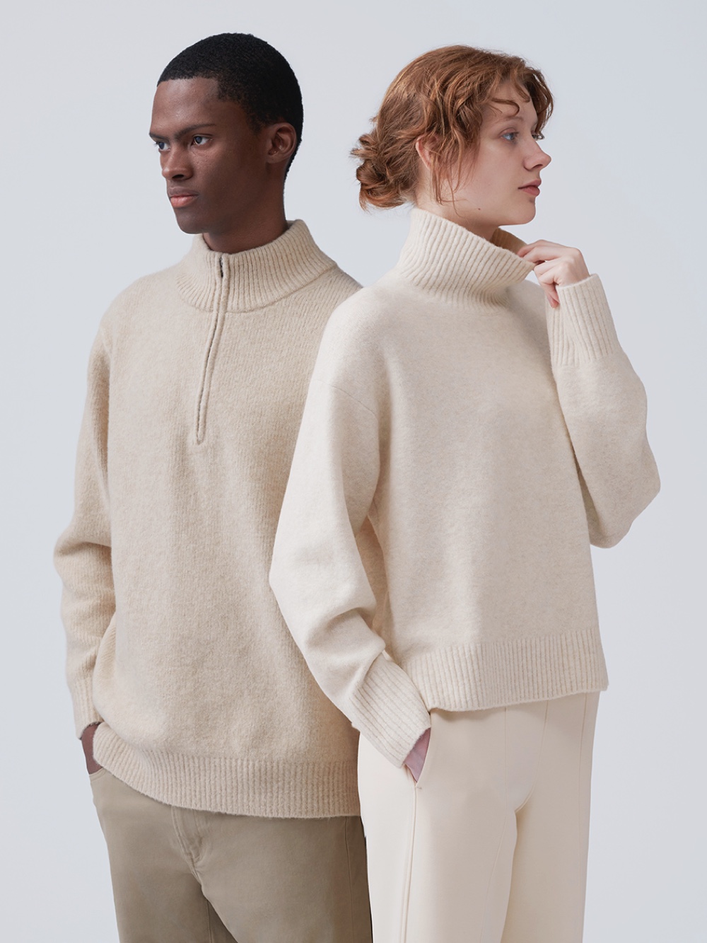 Long neck outlet sweater